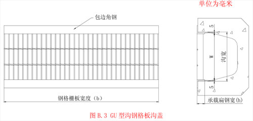 GU 型溝鋼格板溝蓋  GU 型溝鋼格板溝蓋
